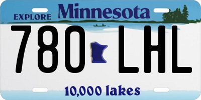 MN license plate 780LHL