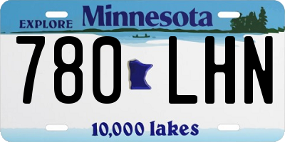 MN license plate 780LHN