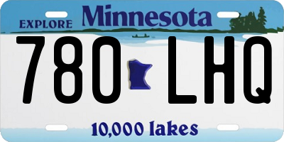 MN license plate 780LHQ