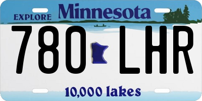 MN license plate 780LHR