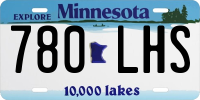 MN license plate 780LHS