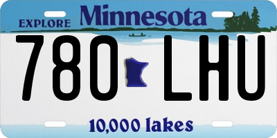 MN license plate 780LHU