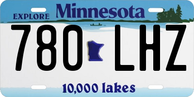 MN license plate 780LHZ