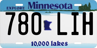 MN license plate 780LIH