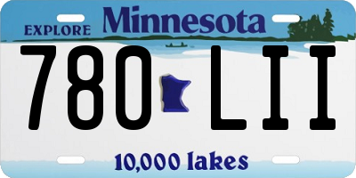 MN license plate 780LII