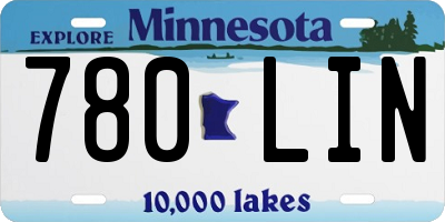 MN license plate 780LIN