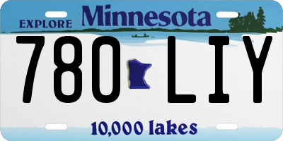 MN license plate 780LIY