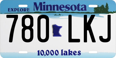 MN license plate 780LKJ