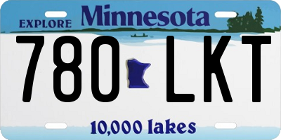 MN license plate 780LKT