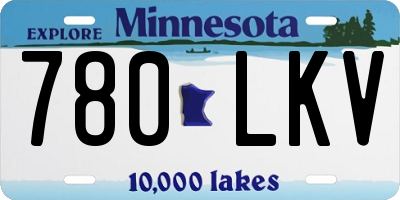 MN license plate 780LKV