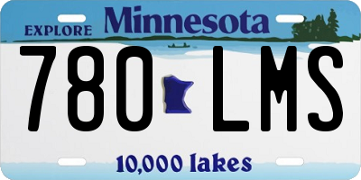 MN license plate 780LMS