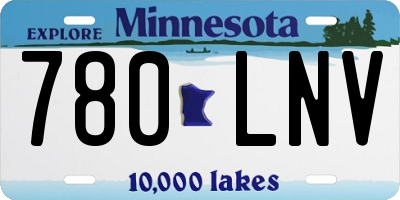 MN license plate 780LNV