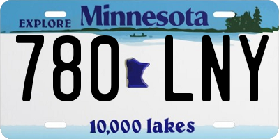 MN license plate 780LNY