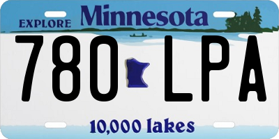 MN license plate 780LPA