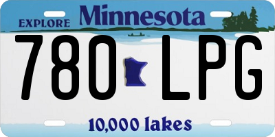 MN license plate 780LPG