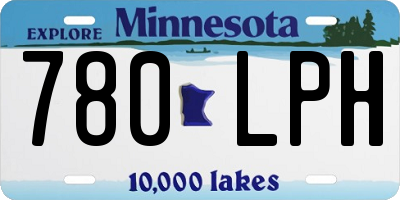 MN license plate 780LPH