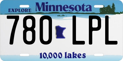 MN license plate 780LPL
