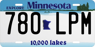 MN license plate 780LPM