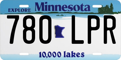 MN license plate 780LPR