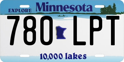 MN license plate 780LPT