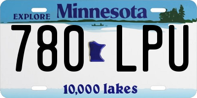 MN license plate 780LPU