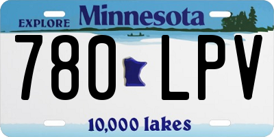 MN license plate 780LPV