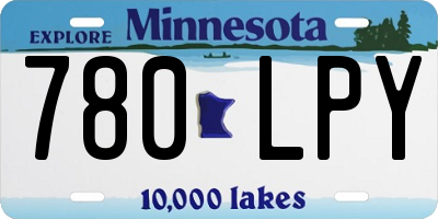 MN license plate 780LPY