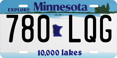 MN license plate 780LQG