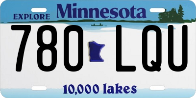 MN license plate 780LQU