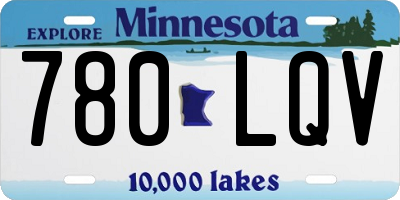 MN license plate 780LQV