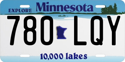 MN license plate 780LQY