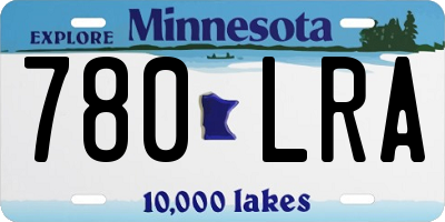 MN license plate 780LRA