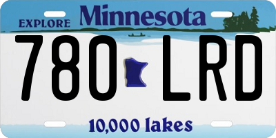 MN license plate 780LRD