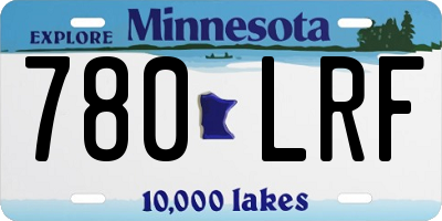 MN license plate 780LRF