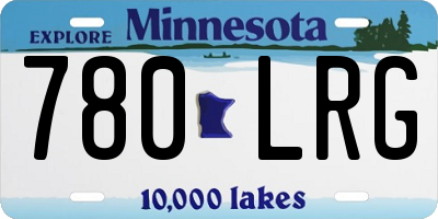 MN license plate 780LRG