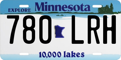 MN license plate 780LRH