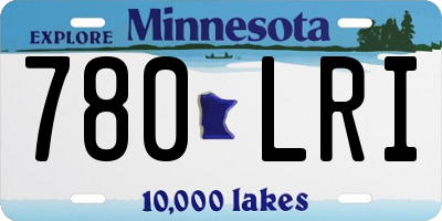 MN license plate 780LRI