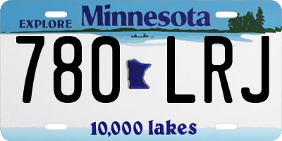 MN license plate 780LRJ