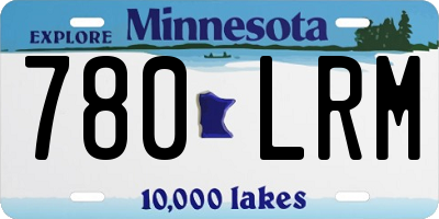 MN license plate 780LRM