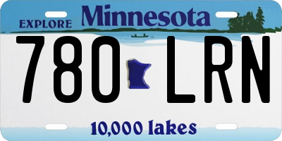 MN license plate 780LRN