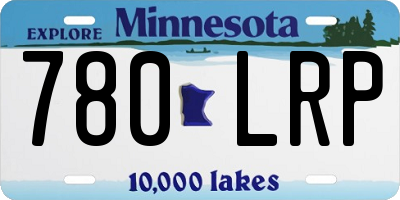 MN license plate 780LRP
