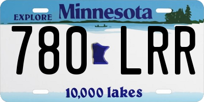 MN license plate 780LRR