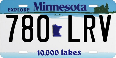 MN license plate 780LRV