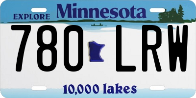 MN license plate 780LRW