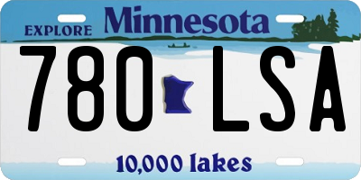 MN license plate 780LSA