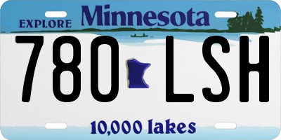MN license plate 780LSH