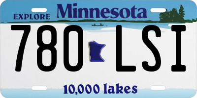 MN license plate 780LSI