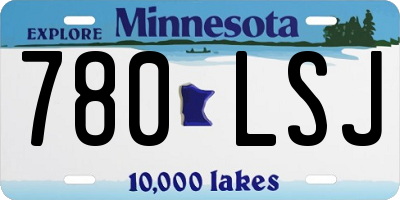 MN license plate 780LSJ