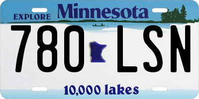 MN license plate 780LSN
