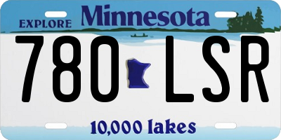 MN license plate 780LSR
